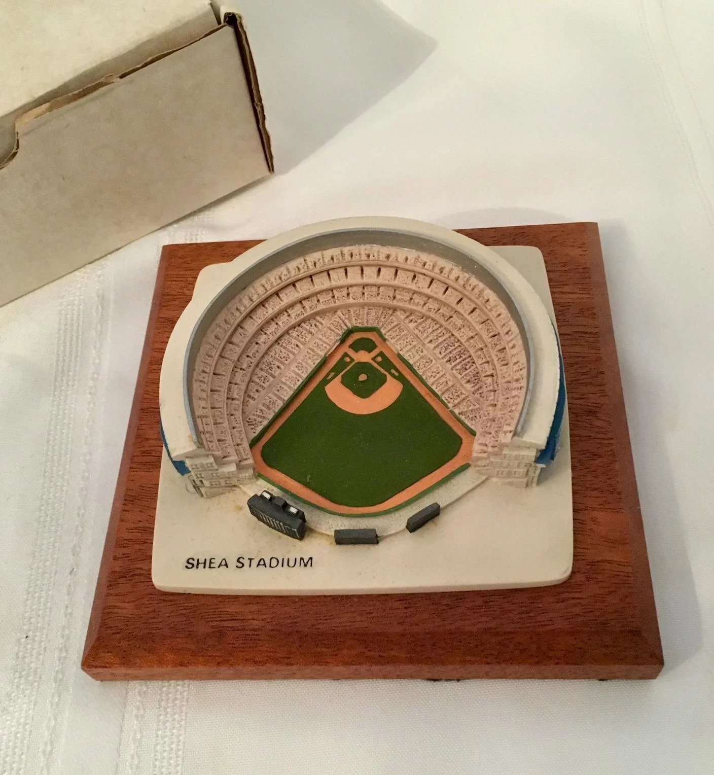 1408x1528 Vintage Shea Stadium Replica Handpainted By Stadia Mundi, Uk Art - Shea Stadium Painting