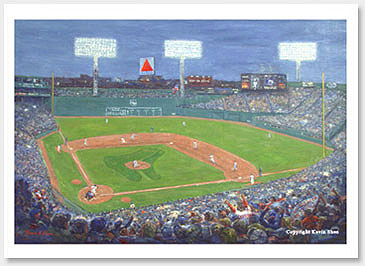 365x266 Fenway Park Painting By Kevin Shea - Shea Stadium Painting