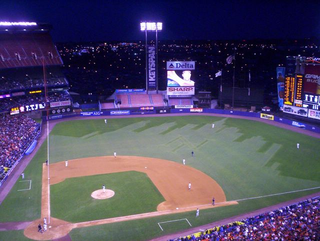 640x483 Michael Suddard Mets Game - Shea Stadium Painting