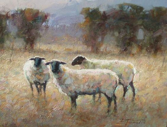 564x430 Holly That's A Really Cute Sheep Picture!! Lol Art Fair Moment - Sheep Oil Painting