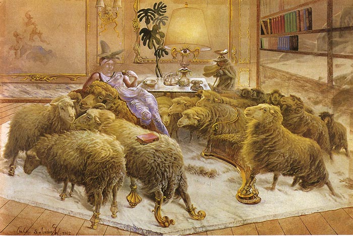 700x469 The Sheep, 1942 - Sheep Oil Painting