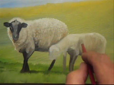 480x360 Ovelhas, Como Pintar - Sheep Painting