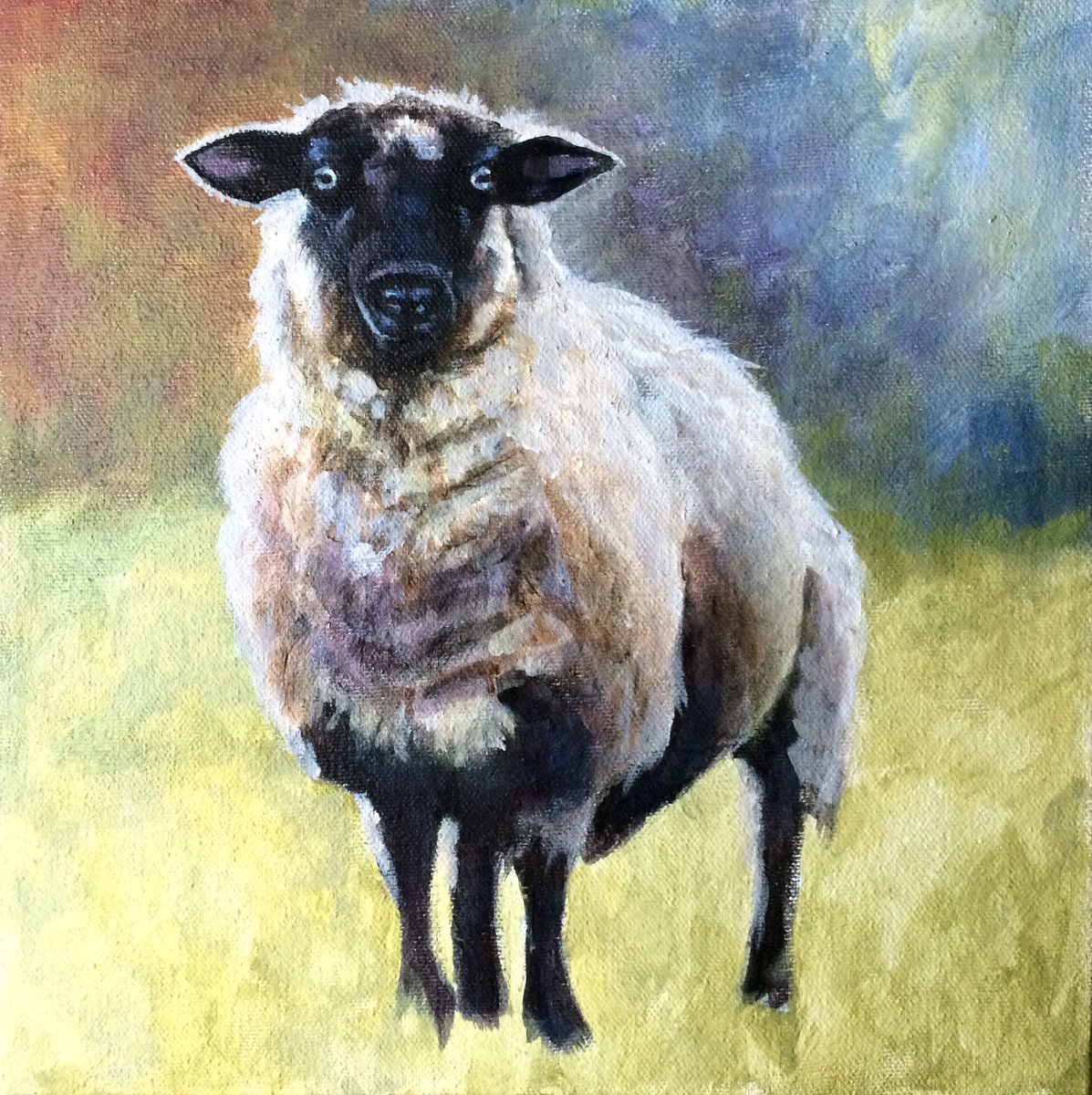 Sheep Painting at PaintingValley.com | Explore collection of Sheep Painting