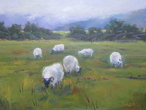 300x226 Irish Sheep Paintings Fine Art America - Sheep Painting Images