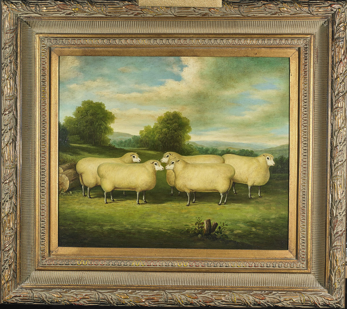 1200x1069 Oil On Canvas - Sheep Painting Images
