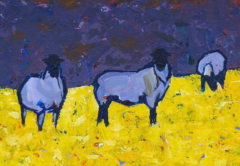 800x555 Painting Lilac Sheep [ Irish Kc ] Kansas City Irish Festivals - Sheep Painting Images