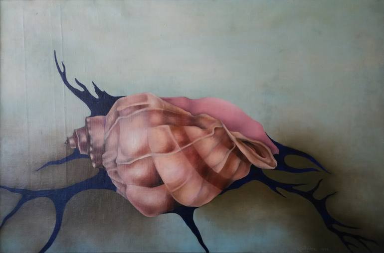 770x508 Saatchi Art Shell Painting By Angelina Damenia - Shell Painting