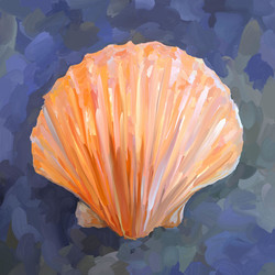 250x250 Sea Shell Paintings - Shell Painting