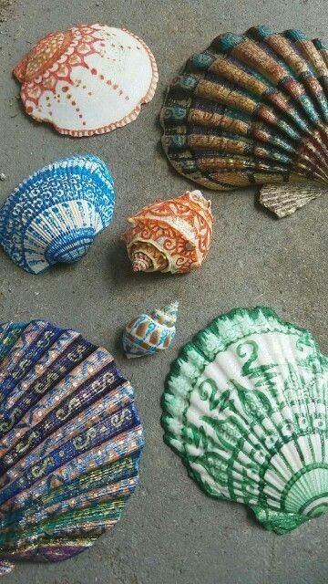 360x640 Seashell Painting Ideas, Summer Diy Crafts, Seashell Painting, Sea - Shell Painting