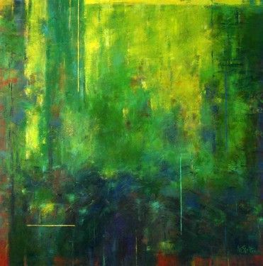 371x375 Saatchi Art Artist Monica Shelton Painting, Elemental Forest - Shelton Painting