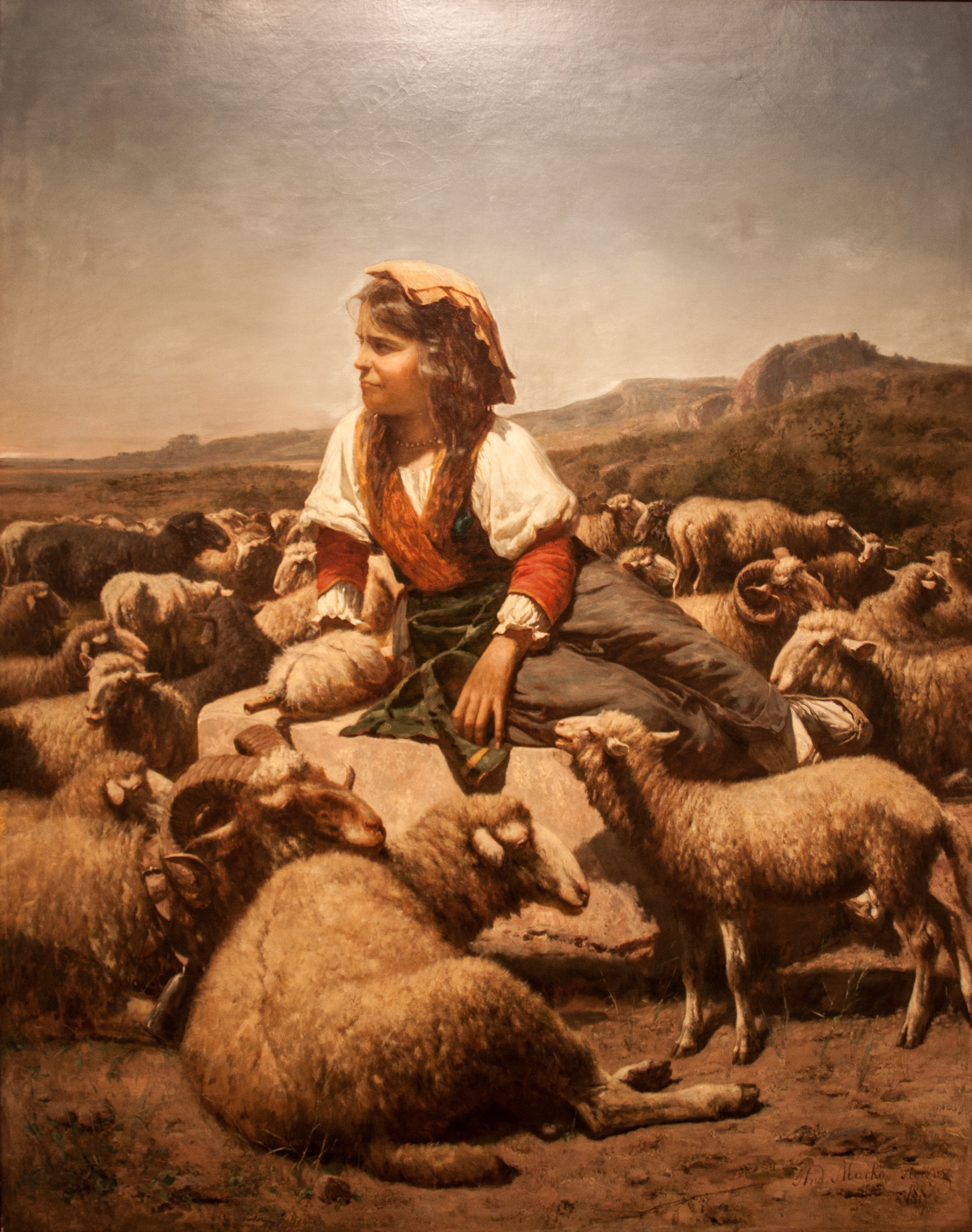 2316x2935 - Shepherd Girl Painting