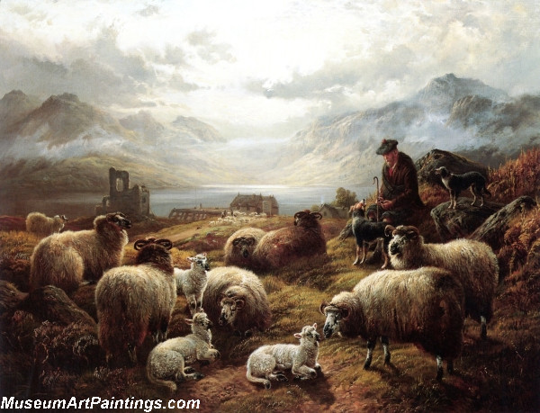 600x459 The Highland Shepherd Painting - Shepherd Painting