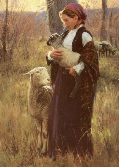 400x558 Shepherdess Loren Entz Loren Entz Studio - Shepherdess Painting