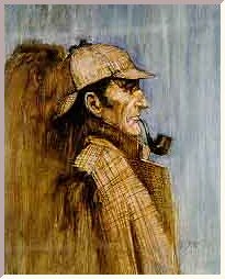 205x254 Sherlock Holmes Holmes's Puzzles - Sherlock Holmes Painting