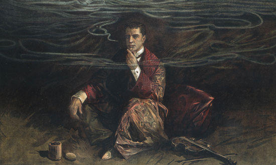 550x330 Sherlock Holmes Lives Again - Sherlock Holmes Painting