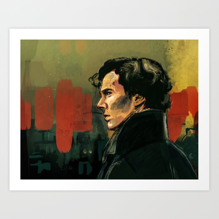 700x700 Bbc Sherlock Holmes - Sherlock Holmes Painting