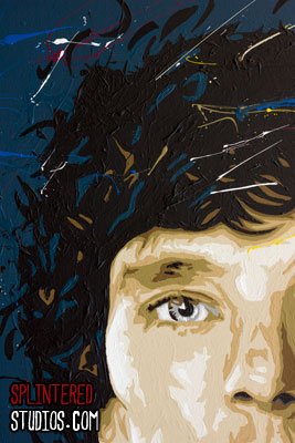 267x400 Sherlock Painting, Benedict Cumberbatch Art Work - Sherlock Painting