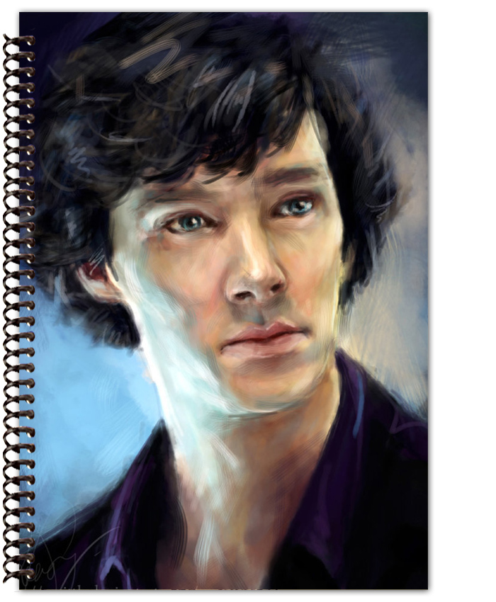 700x850 Sherlock Painting Notebook - Sherlock Painting