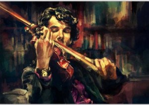 300x211 Paintings - Sherlock Painting