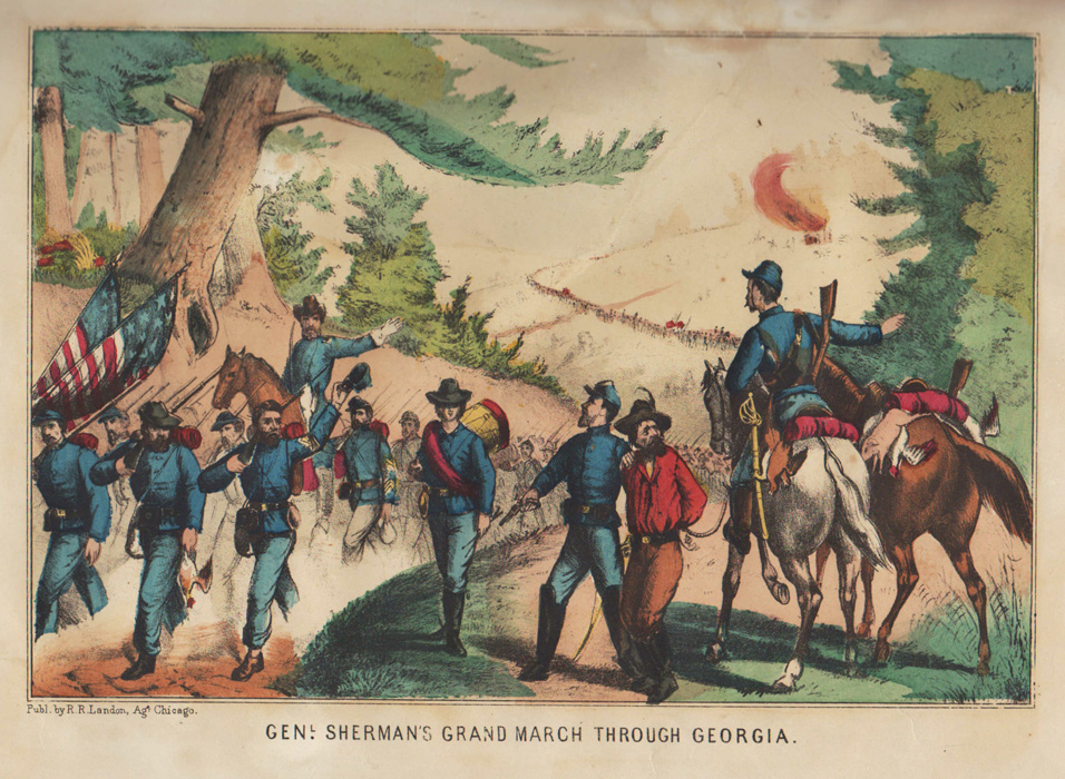 956x700 Sherman's March Through Georgia - Shermans March Painting