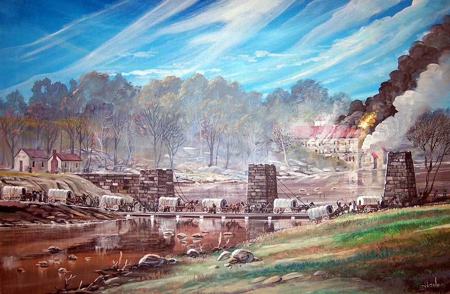 882x576 Grandmamae Gullah Art, African American Art By John Jones - Shermans March Painting