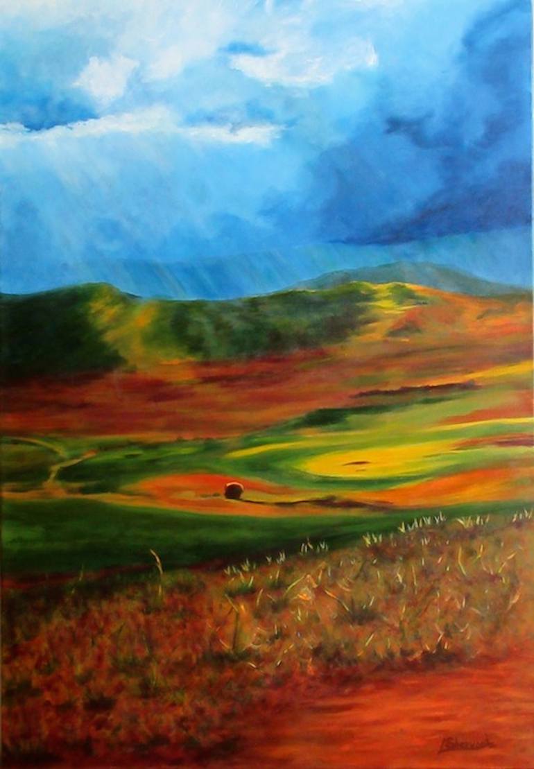 770x1109 Saatchi Art Monti Sibillini Painting By Lorraine Sherwood - Sherwood Painting