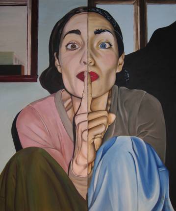 359x431 Mellem Beauton Art Gallery Buy Original High Quality Art - Shh Painting