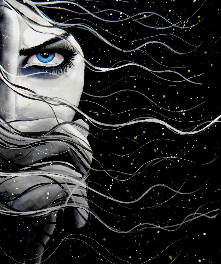 770x920 Saatchi Art Shh The Universe Is Speaking Painting By Brandon Scott - Shh Painting