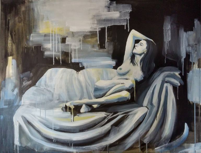 770x585 Saatchi Art Untitled Painting By Cosmin Vaida - Shh Painting