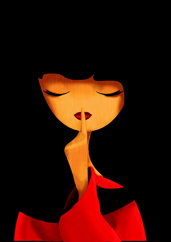 595x842 Shh! Silencio, By Gina Bushell Art Art - Shh Painting