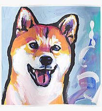 210x230 Shiba Inu Painting Amp Mixed Media Posters Redbubble - Shiba Inu Painting