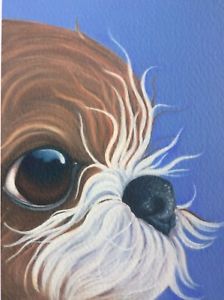 224x300 Shih Tzu Painting Ebay - Shih Tzu Painting