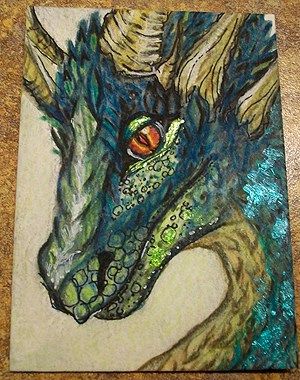 300x380 Shimmer Amp Shine Artist Trading Card - Shimmer And Shine Painting