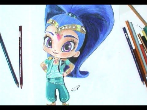 480x360 How To Draw And Color Shine - Shimmer And Shine Painting