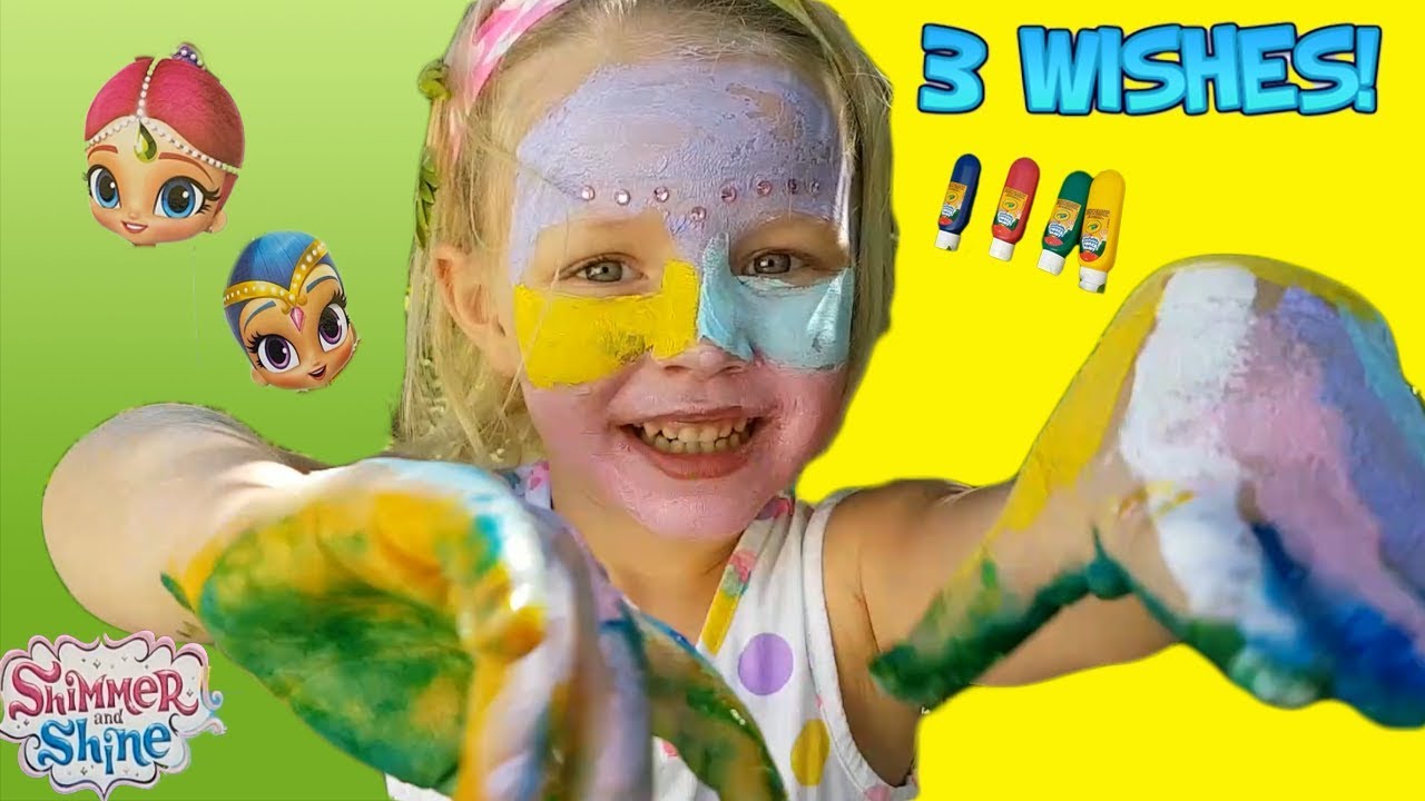 1280x720 Kids Painting - Shimmer And Shine Painting