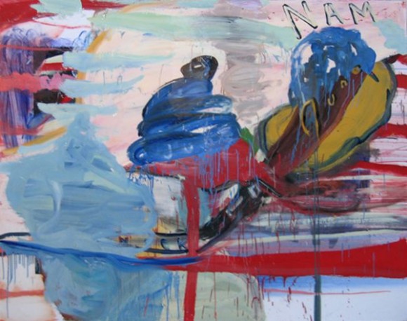 580x458 Julian Schnabel Shiny Abstract - Shiny Painting