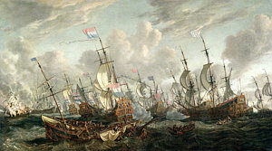 300x167 Naval Battle Paintings Fine Art America - Ship Battle Painting