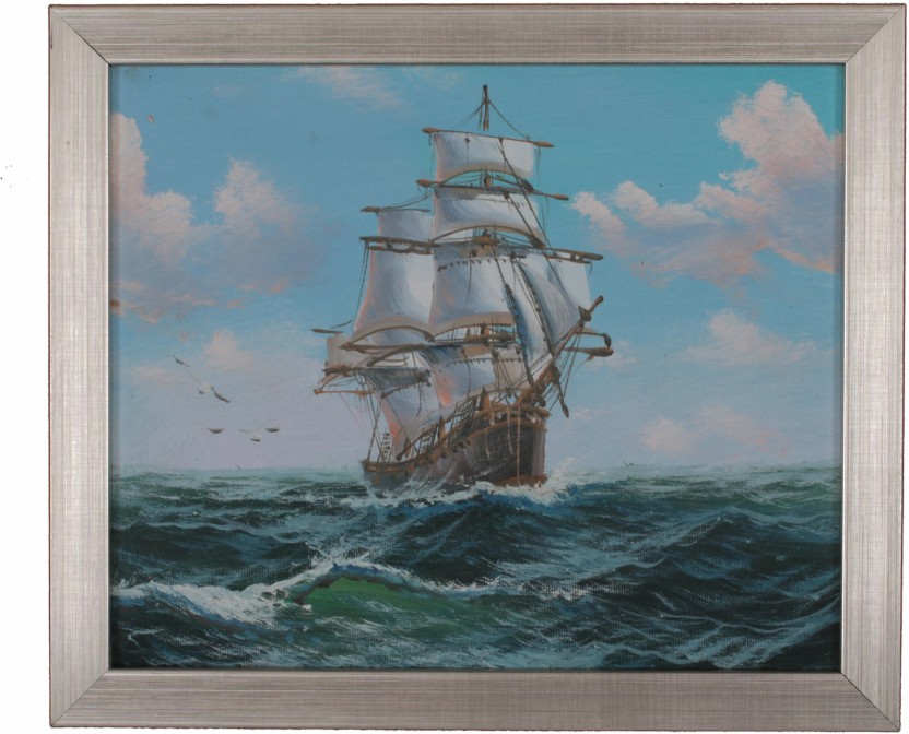 832x672 Canvas Painting Of A Ship Canvas Art - Ship Canvas Painting