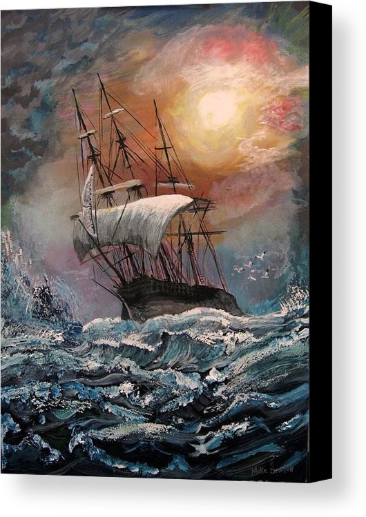 530x750 Old Ship Of Zion Canvas Print Canvas Art By Mike Benton - Ship Canvas Painting