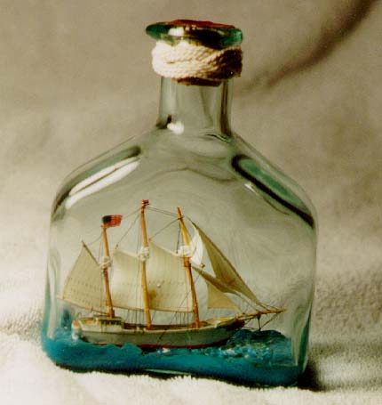 430x455 4 Ships In A Bottle - Ship In A Bottle Painting