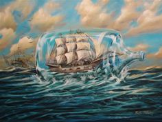 236x177 Artsonia Art Exhibit Ships In A Bottle Grade 5 D Home Ideas - Ship In A Bottle Painting