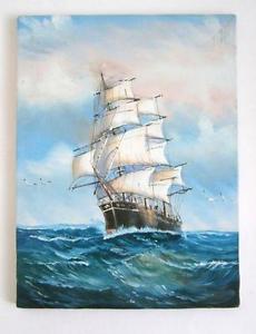 230x300 Ship Painting Ebay - Ship Oil Painting