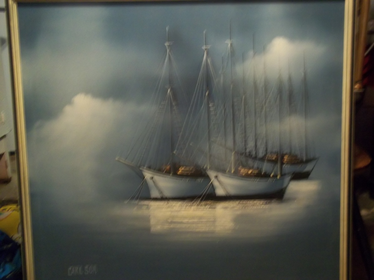 1200x900 Carlson Oil Painting Collectors Weekly - Ship Oil Painting Artists