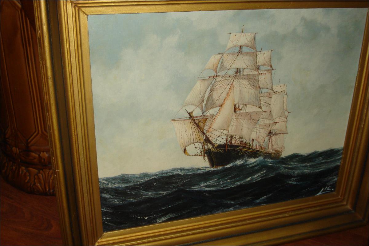 1200x800 Antiques, Art, Vintage - Ship Oil Painting Artists