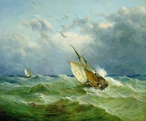 300x248 Stormy Sea Paintings Fine Art America - Ship On A Stormy Sea Painting