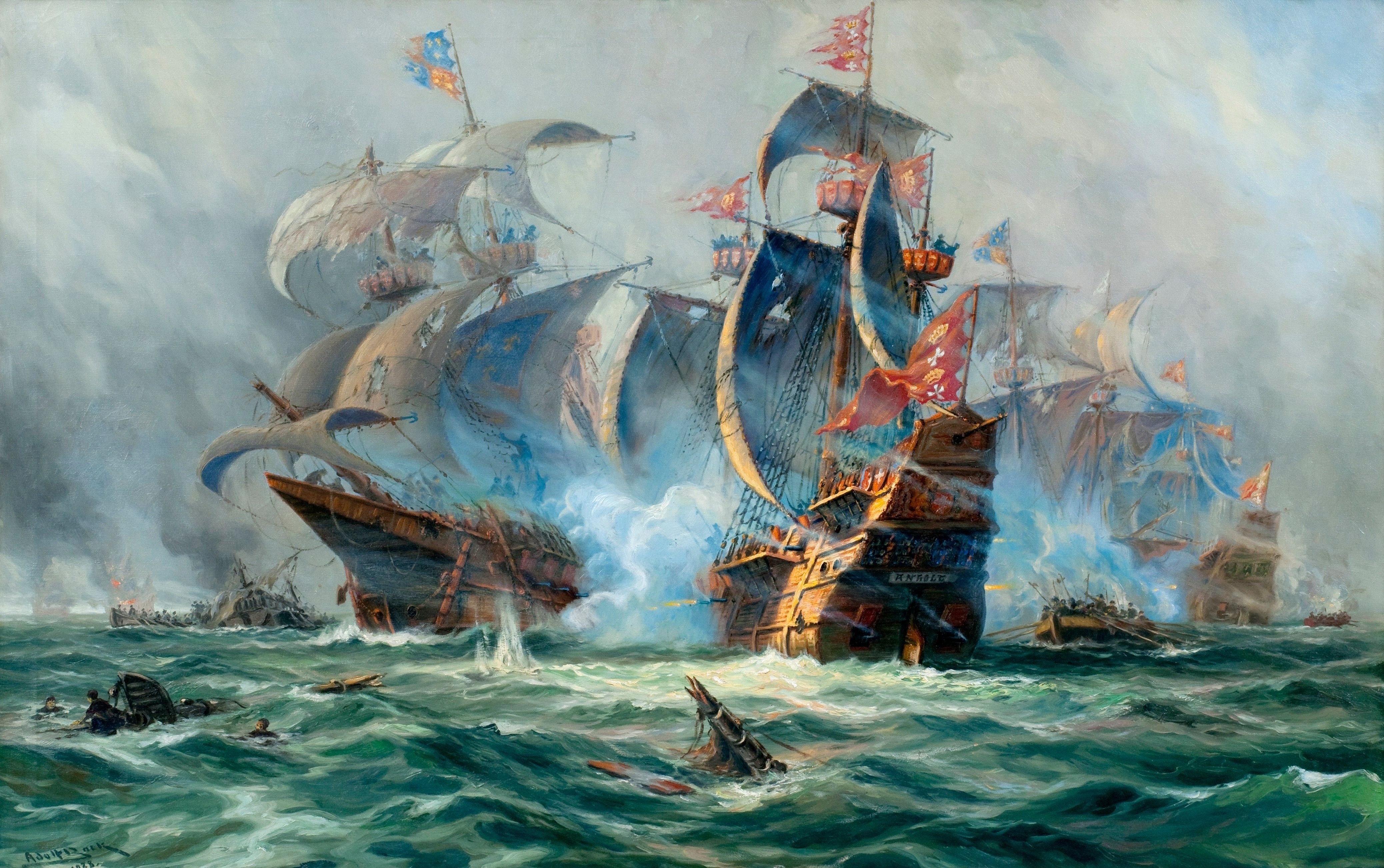 4152x2604 Ship Paintings (Art Collection) - Ship Painting