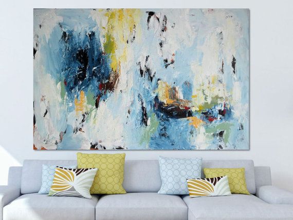 570x429 Large Abstract Painting Free Shipping Large Wall Art By Omarobaid - Shipping Large Painting
