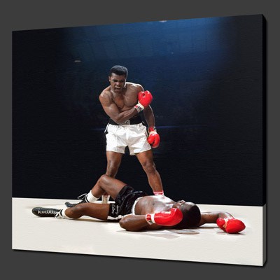 400x400 Ali Boxing Icon Oil Painting - Shipping Painting Cost