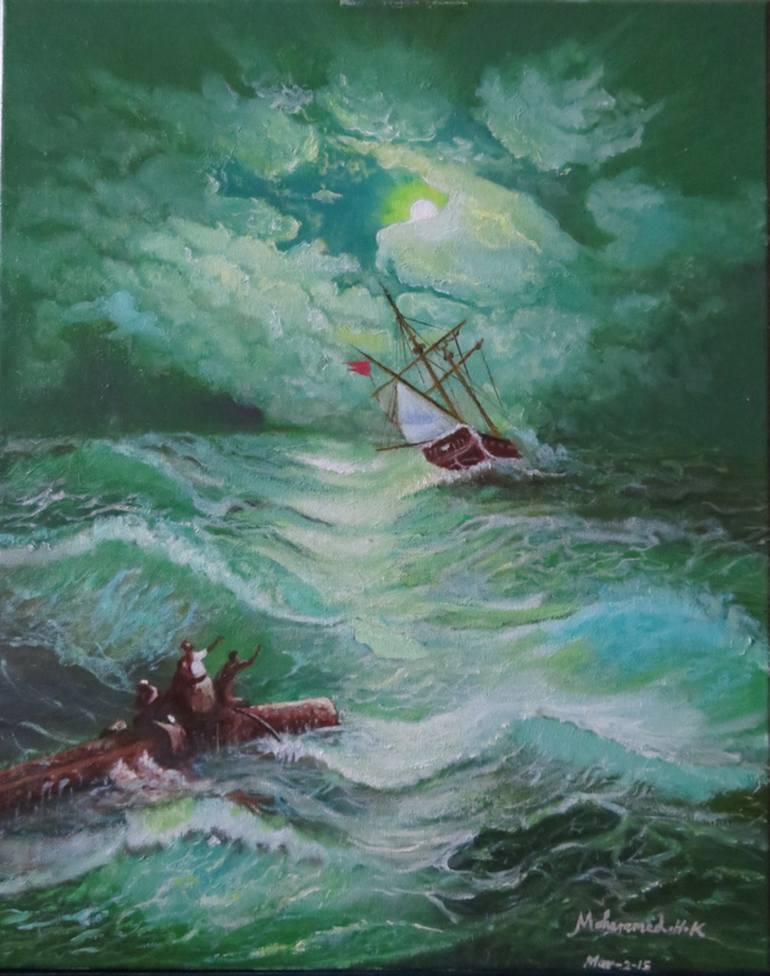 770x976 Saatchi Art The Shipwreck On Northern Sea Ivan Aivazovsky 1865 - Shipwreck Painting