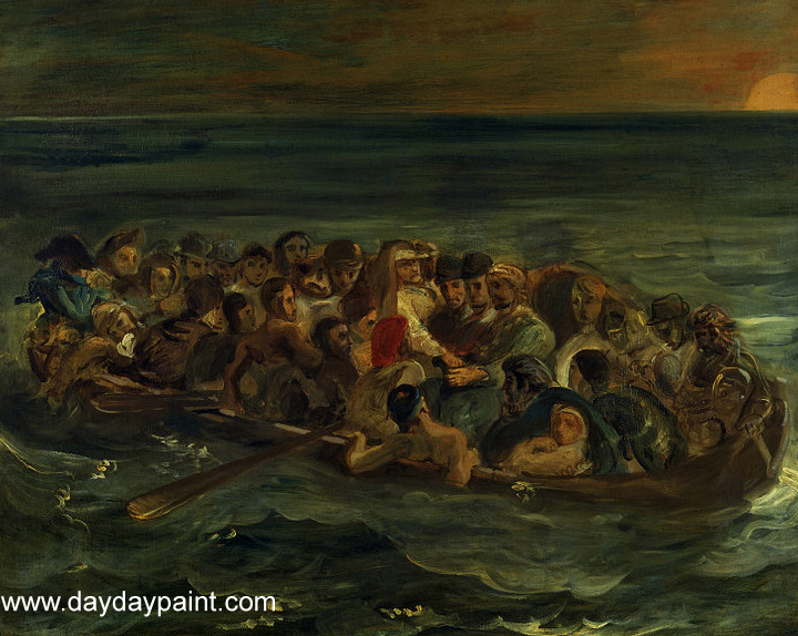 720x574 Famous Religious Paintings The Shipwreck Of Don Juan - Shipwreck Painting Famous